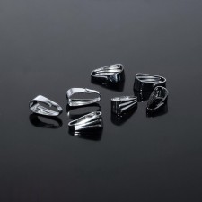 Kulons holder (set 20 pcs.) 8 × 4 mm, silver color