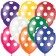 Latex ball 12 “Pologs, Assorted Bright”, decorator, 5-sided, set 25 pcs., Mix