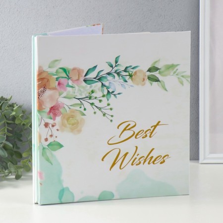 Photo album magnetic 20 sheets "Spring branch" 27x2.5x29 cm