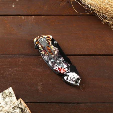 Folding "Tiger" knife 19.5cm, blade 85mm/1.2mm, mix-13