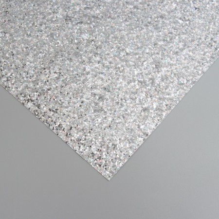 Liszt for creativity claims. Kozh "Large sparkles" silver sheet 33x20 cm thick 0.84 mm-2