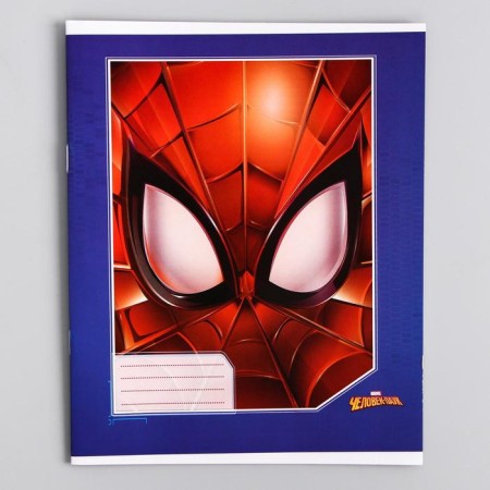 Notebook in a ruler of 12 sheets, 5 types of mix, cover coated cardboard, spider-man-5