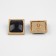 A set of metal buttons on the leg, 20 × 20 mm, 5 pcs, black color