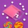 BOPP package with sticky tape, "Happy Day", 10*11+3cm