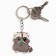 Acrylic key -keychain "I am bringing happiness and luck", 9.7 x 4.5 cm