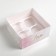 Capcake box, confectionery packaging, 4 cells "Love", 16 x 16 x 7.5 cm