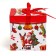 New Year. Box a gift New Year's folding "Santa Claus and Christmas tree" 15x15x15 cm.
