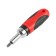 A screwdriver with a set of bit and tundra heads, reversible, 2k handle, in a case, 26 items
