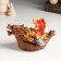 Piglite Polystone "Dragon on a Paradon boat" MIX 12x6.8x7.8 cm
