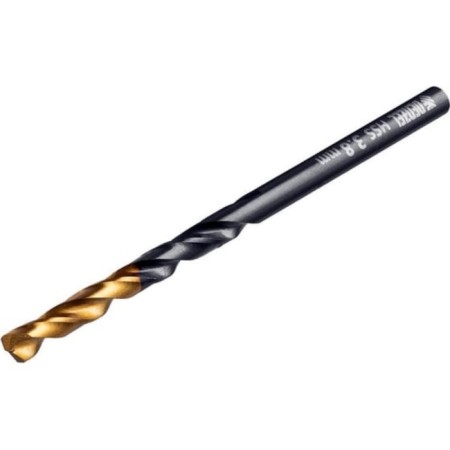Drill Denzel 717208, 3.8 mm, HSS-Tin, Golden Tip, 10 pcs.-1