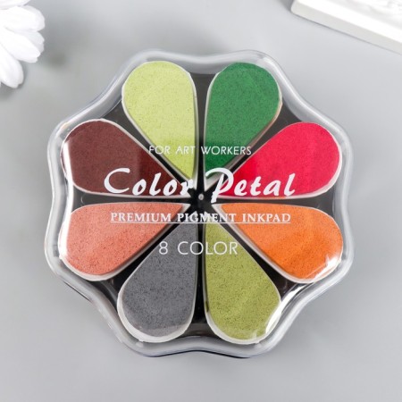 Stamping pillow "Tuscan" set of 8 colors 4.2x11x11 cm