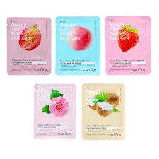A set of moisturizing, fabric facial masks 
