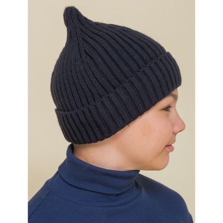 Children's hat, size 53-54, dark blue color-2