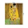 Gabel “Gustav Klimt Kiss”, rectangular, Saten, size 120x145 cm