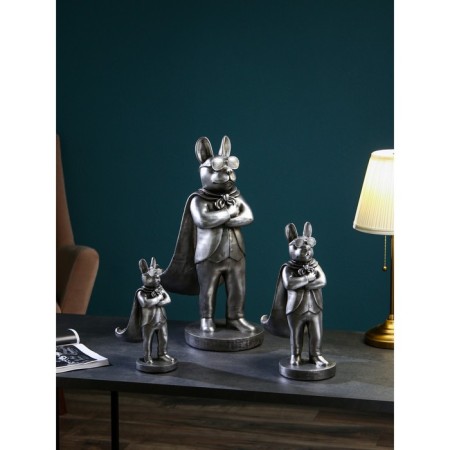 Set of stands for the little things “Boldog standing”, polystone, 58 cm, silver color