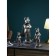 Set of stands for the little things “Boldog standing”, polystone, 58 cm, silver color