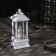 LED figure “White Lantern with a candle” 5.5 × 13 × 5.5 cm, plastic, batteries AG13x3, glow warm white