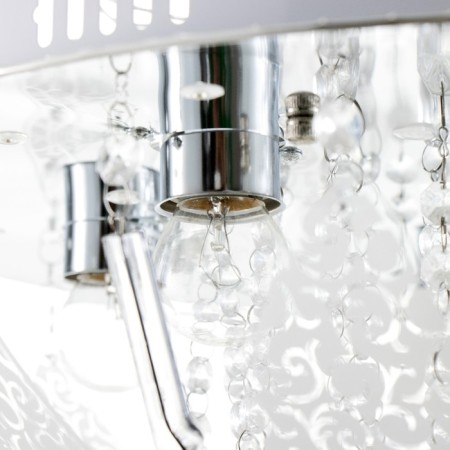 Svetogor chandelier "Grodno" 5x60W E27 LED lighting chrome 50x50cm-13