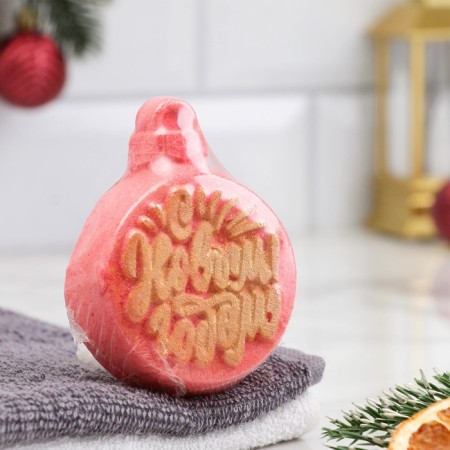 Bombing for the bath "New Year's ball" melon, red "Dobroparov"-1