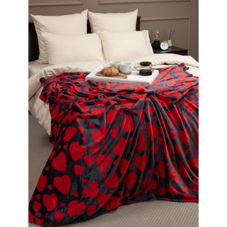 Texrepublic blanket, size 140x200 cm, red color-9