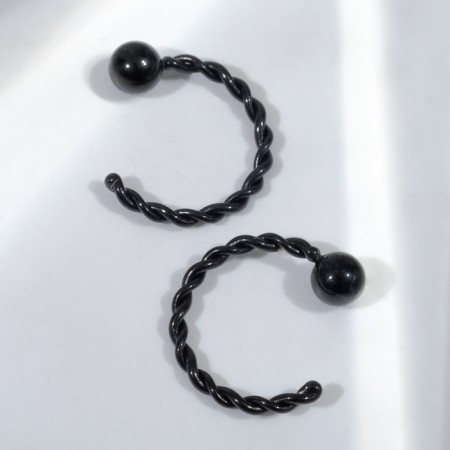 Pierce "Ring" Washed, D = 0.8 cm, steam, black color
