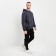 Male sweatshirt is formed, color graphite, size 52