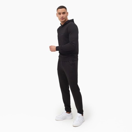 Male costume (hoodies, trousers) minku "confident" color black, size 52-1