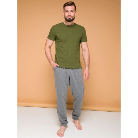 Male pants, size 46, dark gray color-6