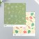 Scrapbooking paper bilateral "leaves" density 180 g 15.5x17 cm