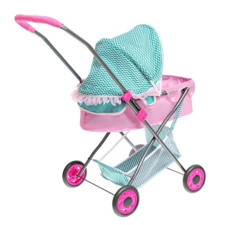Puppet stroller "Cute baby" is universal, with a basket-9