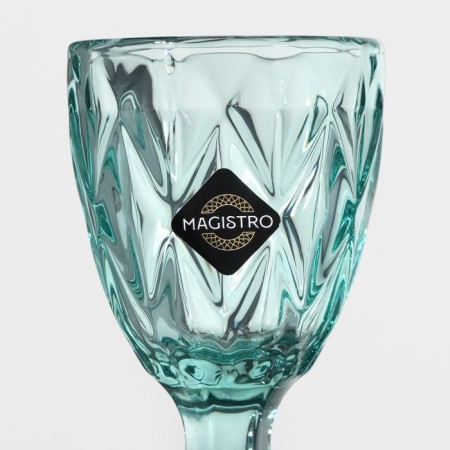 Glass glass Magistro "cruise", 50 ml, 5 × 10 cm, turquoise color-6