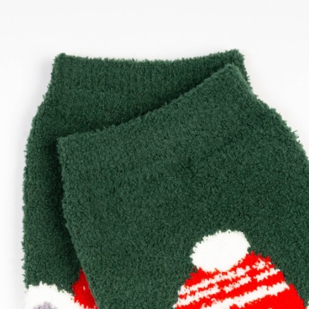 Tensor women's socks “Bear in a hat”, dark green color, size 36-40-2