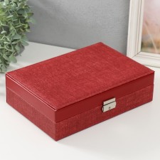 Casket to the leatherette for jewelry 