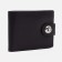 Male purse for magnet, department for bills, for maps, for coins, black color