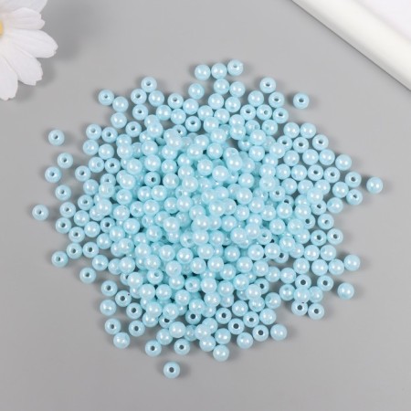 Set of beads "Pearls" D 6 mm, 250 gr, blue
