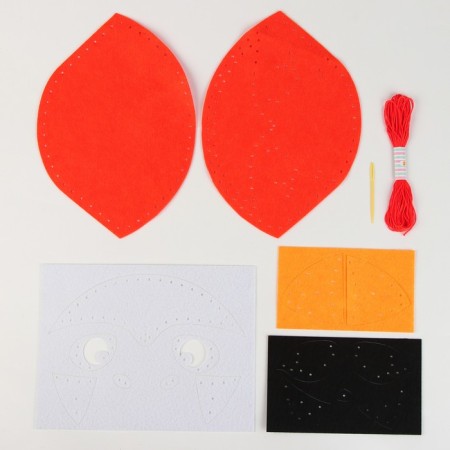 Sewing set "Fetra pillow", fox, 25 x 25 cm-3