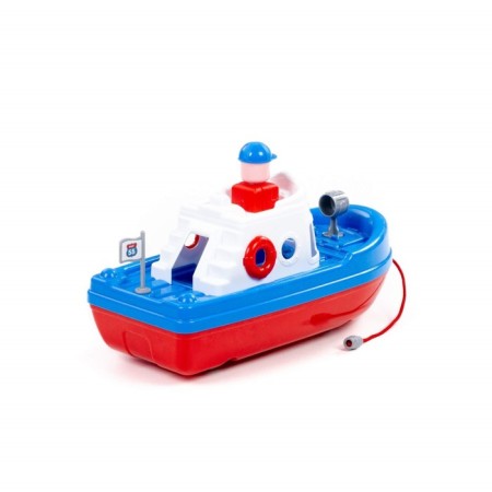 Rescuer boat, white-blue color-3