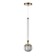 Bayerlux lamp "She" LED 17W gold 10.5x10.5x45-130 cm