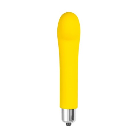 Stimulator of the goromantica awe, 12 cm, silicone, yellow color-1
