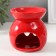 Aroma lamp ceramics "butterfly" red 7.2x7.2x8.9 cm