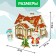 Designer from the 3D foam Carton "New Year's miracles, a house with a garland", 18 details