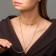 Choker "ice", white color in gold 3 rows, 44.5 cm