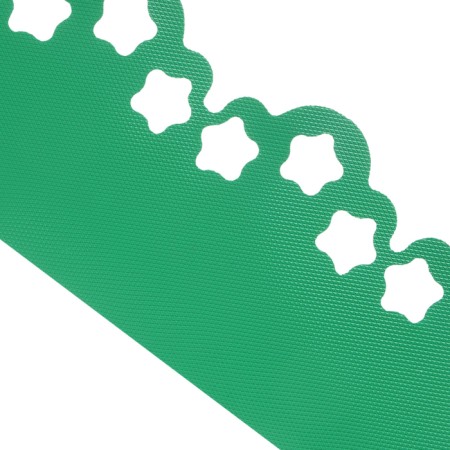 Border tape, 0.15 × 9 m, thickness 1.2 mm, plastic, curly, green, Greengo-6