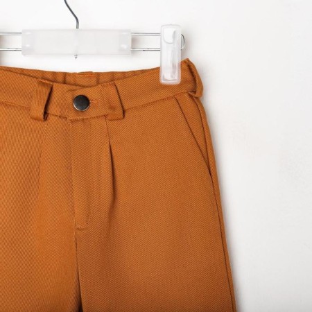 Pants for the boy Minaku: Casual Collection Kids, Red color, height 104 cm-5