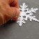 Set for decorating the cake "Snowflakes", 4 pcs., White color