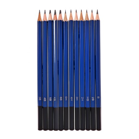Artistic set for drawing, beige pencil case-5