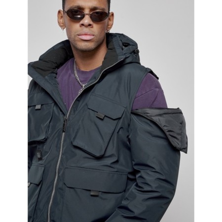 Luy jacket transformer male winter, size 54, dark blue color-22