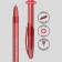Ballic handle Erichkrause Neo Original, node 0.7 mm, ink red