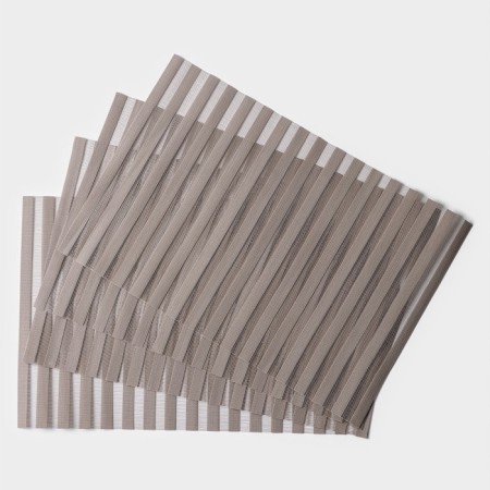 Set of serving napkins on the table on the table Magistro, 4 pcs, 30 × 45 cm, brown color-1