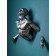 Figure "Phantom", polystone, 85 cm, silver color